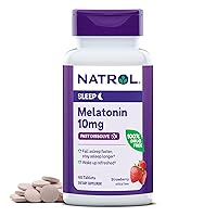 Melatonin 10mg, Strawberry-Flavored Sleep Support Dietary Supplement for Adults, 60 Fast-Dissolve Tablets, 60 Day Supply