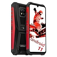 Ulefone Armor 8 Pro Rugged Smartphone,Waterproof Cell Phones Unlocked, 6GB+128GB with 1TB Expansion, 16MP+5MP+2MP Camera, Android 11 Octa-core, 6.1 inch Waterdrop Display, NFC, OTG, GPS, 5G WiFi-Red