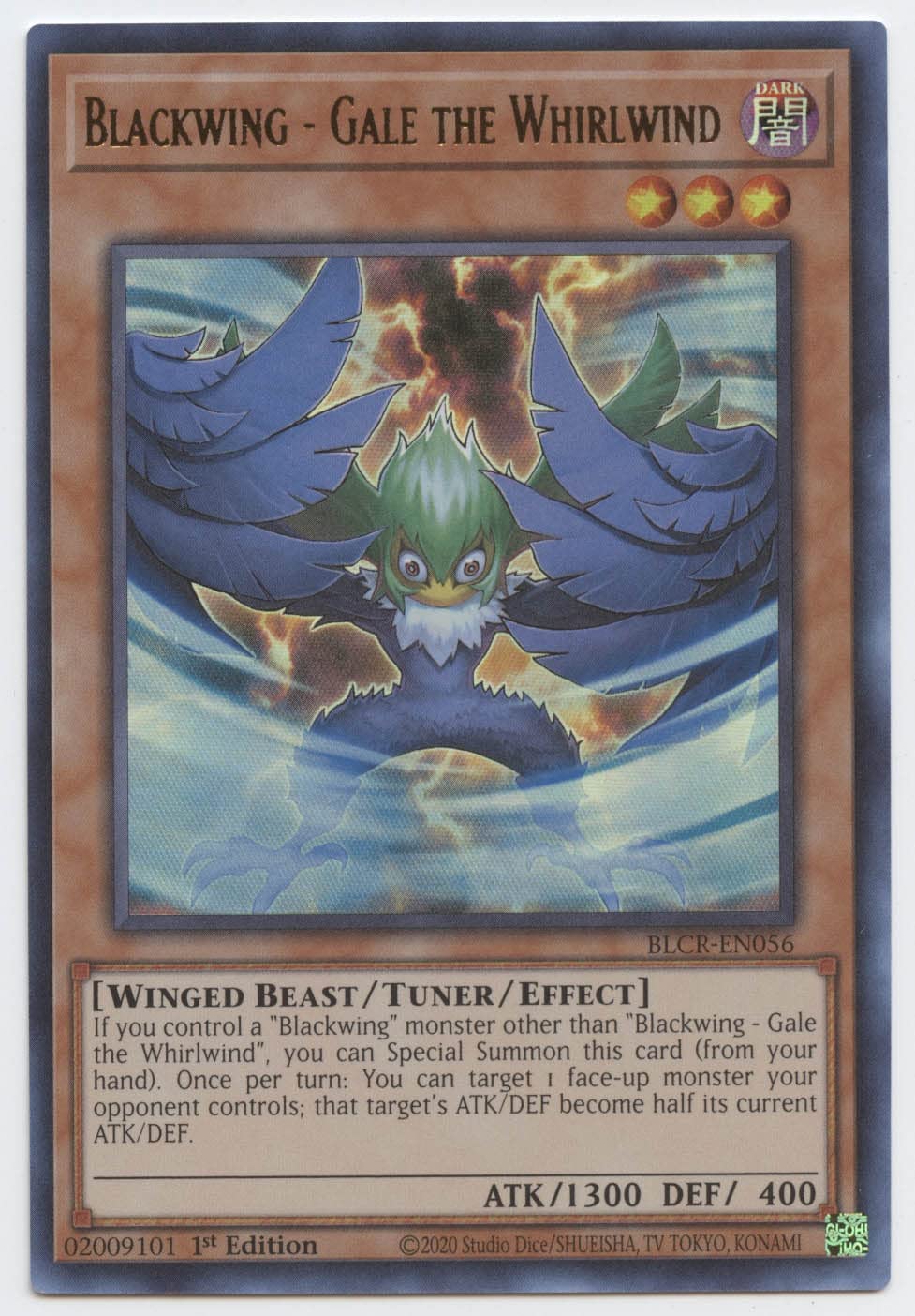 Blackwing - Gale The Whirlwind - BLCR-EN056 - Ultra Rare - 1st Edition