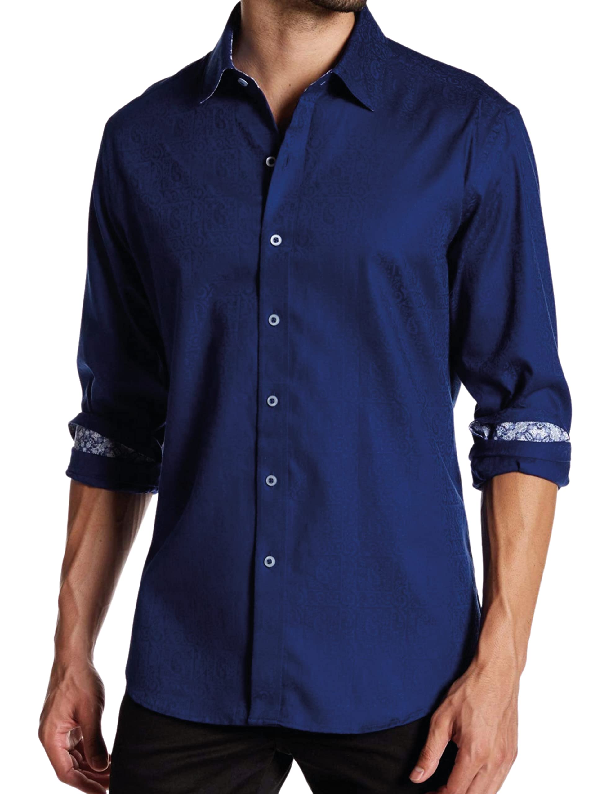Robert Graham Men’s Windsor Long-Sleeve Shirt, Button-Up Shirt for Men