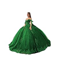 2024 Unique Sleeves Off The Shoulder Ball Gown Lace Flower Quinceanera Evening Cocktail Dresses for Women Girls