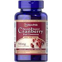 Puritan's Pride One A Day Cranberry Capsules, 120 Count (Pack of 2)