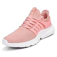 Troadlop Women's Walking Shoes Slip On Sneakers Fashion Running Sneakers Breathable Tennis Shoes Athletic Comfort Pink Shoes FD76723464
