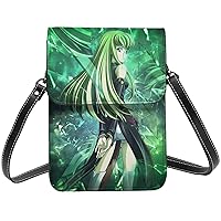 Anime Code Geass Cc Small Cell Phone Purse Fashion Mini With Strap Adjustable Handba For Women Female