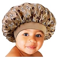 BONNET QUEEN Baby Bonnet Reversible Kids Bonnet Wide Elastic Silk Bonnet Double Layer Baby Satin Bonnet Toddler Bonnet 2Pcs