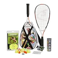 Speedminton® S900 Set - Original Speed ​​Badminton/crossminton Professional Set with 2 Carbon Rackets incl. 5 Speeder®, Playing Field, Bag