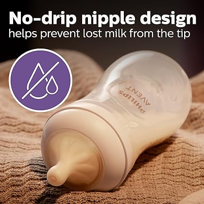 Philips AVENT Natural Response Baby Bottle Nipples Flow 2, 0M+, 4pk, SCY962/04