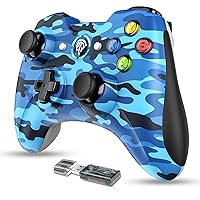 EasySMX Wireless 2.4g Gaming Controller Support for PC (Windows XP/7/8/8.1/10) and PS3, Android, Vista, TV Box Portable Gaming Joystick Gamepad-Blue