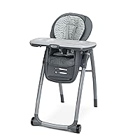 Graco Table2Table Premier Fold 7 in 1 Convertible High Chair | Converts to Dining Booster Seat, Kids Table and More, Landry, 15x19.29x27 Inch (Pack of 1)
