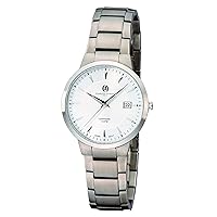 Charles-Hubert 3987-W Titanium Silver Dial Ultra Slim Watch