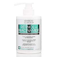 Retinol Body Lotion, Firming & Anti-Aging Moisturizer for Crepey Skin, 15 Oz Retinol Face & Body Cream Advanced Clinicals Retinol Body Lotion, Firming & Anti-Aging Moisturizer for Crepey Skin, 15 Oz Retinol Face & Body Cream