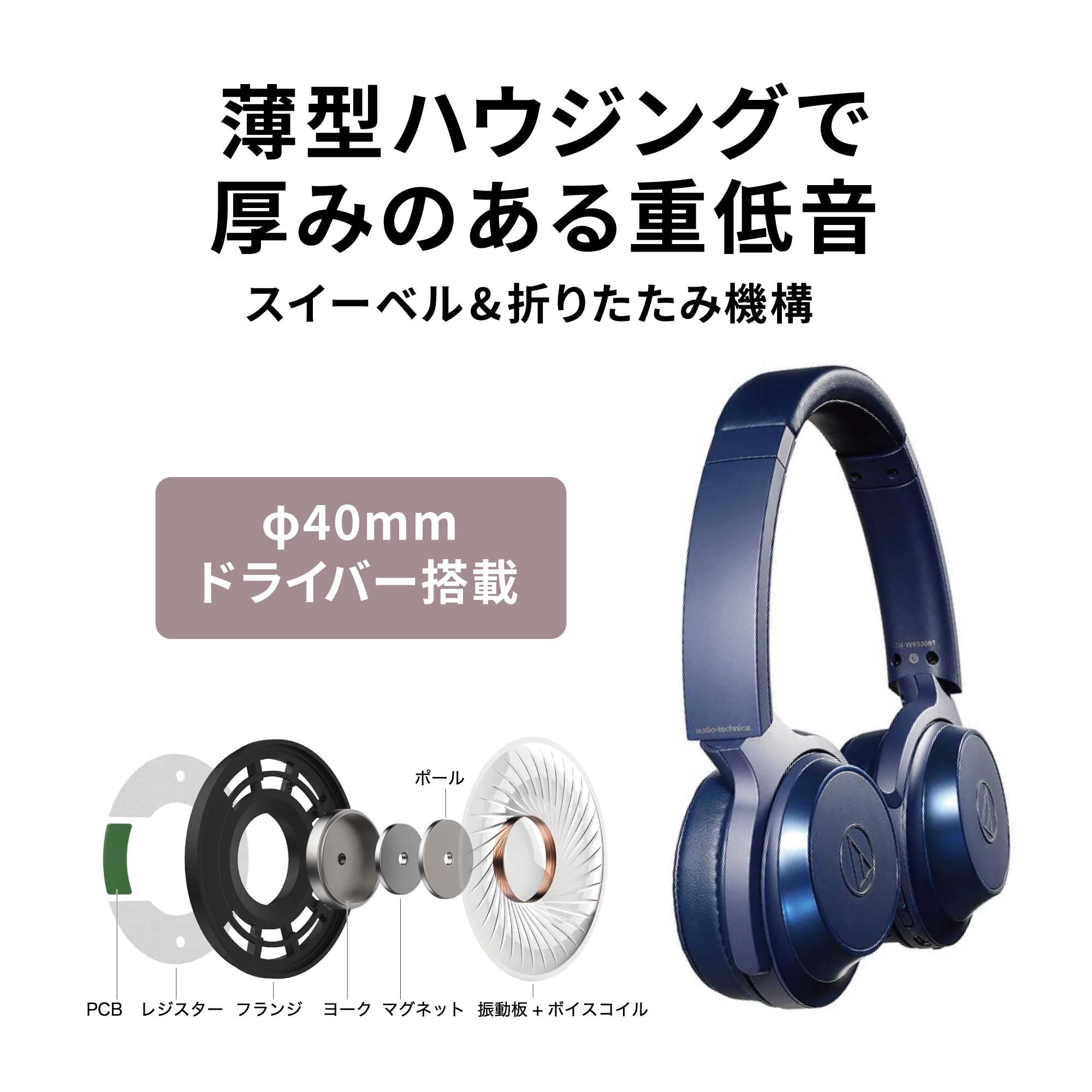Mua Audio-Technica ATH-WS330BT BL SOLID Bass Wireless Headphones, Heavy  Bass, Up to 70 Hours Playback, Blue trên Amazon Nhật chính hãng 2022 | Fado