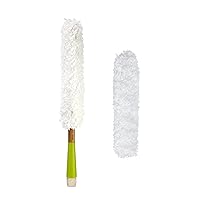 Full Circle Dust Whisperer Washable Microfiber Duster + 1 Replacement Head