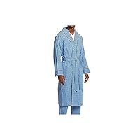 Nautica mens Long-sleeve Lightweight Cotton Woven-robe Bathrobe