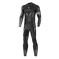 Wetsuit for Men Triathlon - Hybrid Full Sleeve Smoothskin Neoprene for Open Water Swimming Ironman & USAT Approved