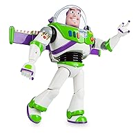 Store Official Buzz Lightyear Interactive Talking Action Figure from Toy Story, Features 10+ English Phrases, Interacts with Other Figures and Toys