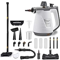 Handheld Steam Cleaner, Portable Steamer with Mop, 350ml Large Capacity,16-Piece Accessory Set for Floor, Car, Carpet, Upholstery, Couch, Tile, Windows Cleaning