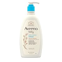 Aveeno Baby Daily Moisture Moisturizing Lotion for Delicate Skin with Natural Colloidal Oatmeal & Dimethicone, Hypoallergenic, Fragrance-, Phthalate- & Paraben-Free, 18 fl. oz (Package may vary) (Pack of 1)