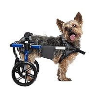 Dog Wheelchair for Back Legs with Upgraded All-Terrain Tires & Durable Bearings,Adjustable Dog Wheelchair for 9