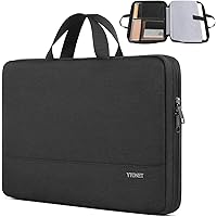 Ytonet Laptop Sleeve Case 17 17.3 Inch, Water Resistant Laptop Cover TSA Travel Business Computer Carrying Bag with Handle, Compatible with HP Dell Lenovo Asus Chromebook Notebooks, Black
