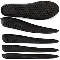 Height Increase Insoles for Men Women, Honeycomb Shock Absorbing Cushion Insoles, Replacement Full Length Sports Shoe Height Inserts Height Elevation