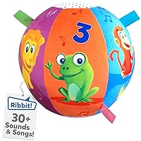 Move2Play, Toddler & Baby Ball with Music and Sound Effects, Baby Toy for 6 to 12 Months, Boy and Girl 1 Year Old Birthday Gift