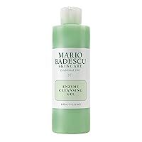Mario Badescu Enzyme Cleansing Gel for All Skin Types| Oil-Free Face Wash with Grapefruit & Papaya Extract | Remove Excess Oil & Surface Impurities 8 Fl Oz