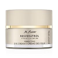 M. Asam Resveratrol Premium NT50 Perfecting Eye Cream – Anti-aging under eye cream with resveratrol & hyaluronic acid to smooth wrinkles & fine lines, vegan formula, 1.01 Fl Oz