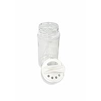 Plastic Spice Jars Shaker Bottle - Glitter, Herb, or Spice Containers for Home Kitchens or Restaurant Tables (2)