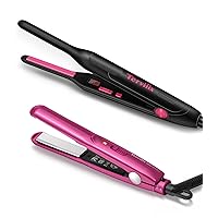 Terviiix Pencil Flat Iron(Black Pink) & Mini Flat Iron(Hot Pink)