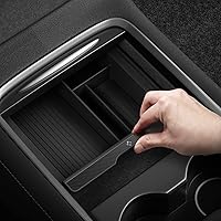 Spigen Center Console Organizer Tray(Carbon Edition) Designed for Tesla Model 3/Y with Smooth Slide Technology 2024/2023/2022 [Not Compatible with Model Y 2024]