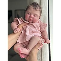 Zero Pam Real Life Reborn Baby Dolls 20 Inch Lifelike Baby Dolls That Looks Real Sleeping Newborn Girl Doll Realisitc Baby Dolls Soft Body Reborn Toddler Gift Toy for Age 3+