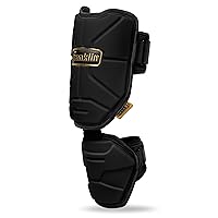 Franklin Sports Baseball Elbow Guard - PRT Series Adult Baseball + Softball Elbow Shield for Batting - Protective Elbow + Forearm Pad - Right + Left Hand Hitters - Black/Gold - One Size - Adult