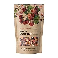 Kombucha.com Redberry Ambrosia BREW BOOSTER - Super Premium Strawberry Raspberry Blend w/ Hibiscus & Botanicals for Creating Store Quality Kombucha, Flavored Iced Tea, Sangria, and More - All Natural, Loose Leaf, Caffeine Free, No Artificial Flavors, Immunity Boosting (4 Ounce. Makes 4 Gallons.)