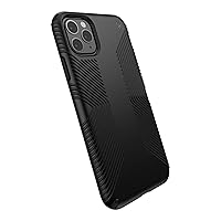 Speck iPhone 11 Pro Max Case - Drop Protection & Scratch Resistant, Extra Grip, Dual Layer, Slim Design - Black Case for iPhone 11 Pro Max - Wireless Charging Compatible - Presidio
