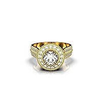 2 Carats Moissanite Engagement Ring For Women And Girls In 14k Solid Gold/Engagement Ring/Anniversary Ring/Christmas Gift