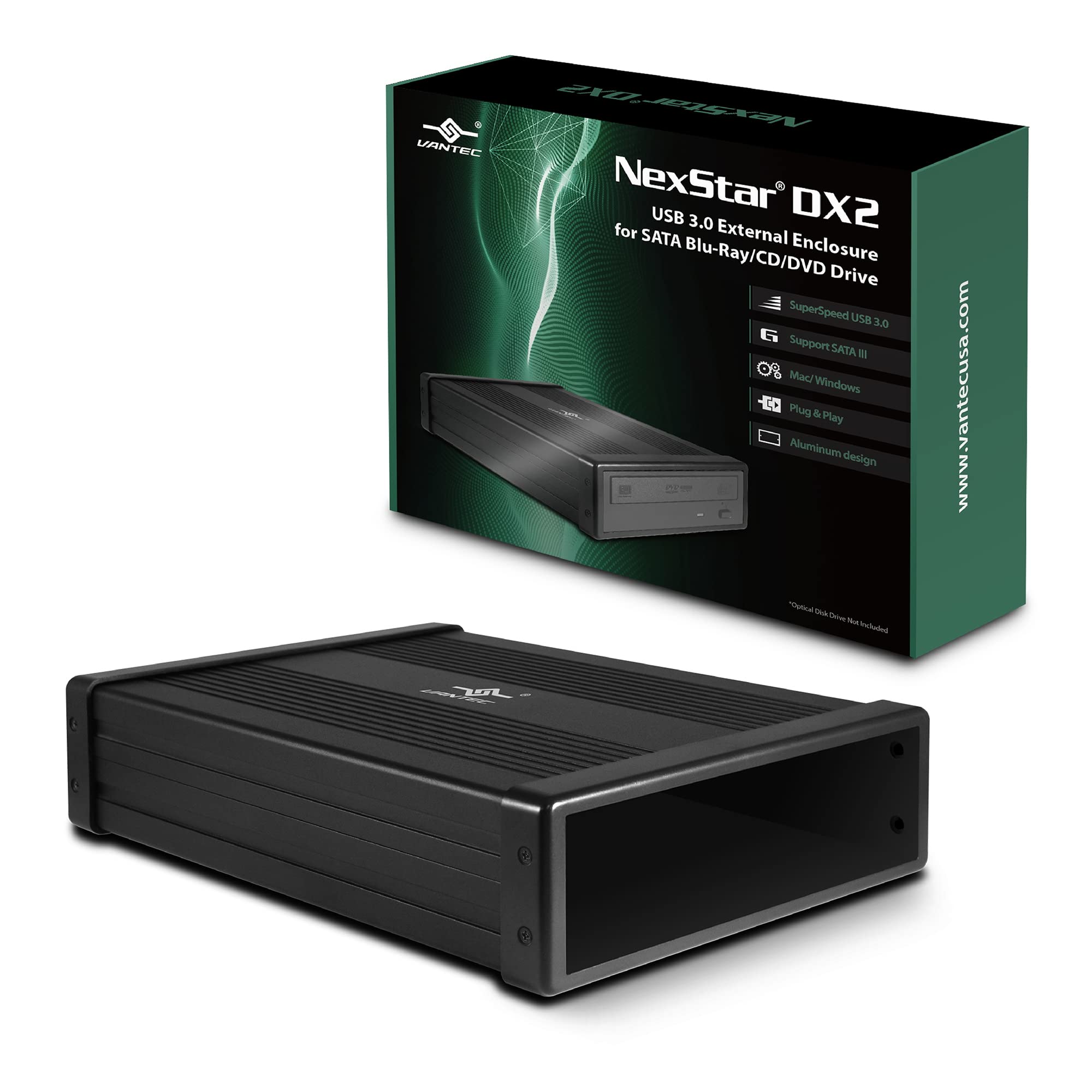Vantec NexStar DX2 USB 3.0 External Enclosure Design for 5.25