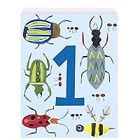 Bug 1st Birthday Multicolor Paper Goodie Bags (Pack of 8) - Perfect For Your Little One's Bug-Themed Party Celebrations