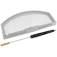 WE03X23881 Dryer Lint Filter with Cleaner Brush by Techecook- Fit for GE Hotpoint dryer filter AP6031713 PS11763056 EAP11763056 gtd33eask0ww gtx22eask0ww gtd65gbsj3ws gtd42easj2ww ge dryer lint filter