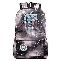 Wear Resistant Casual Daypacks Erling Haaland Graphic Knapsack Canvas Travel Backpack Rucksack