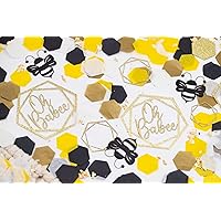 Bee Baby Shower, What Will It Bee Gender Reveal Decorations 540 pieces (Oh Babee Confetti)