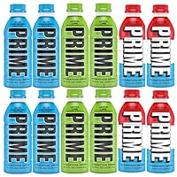 Prime Hydration 12 Pack Variety - Ice Pop, Blue Raspberry, Lemon Lime