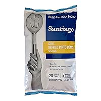 Santiago Traditional Refried Beans Smooth Beans Mix, Dehydrated 1.86 Pound Pouch