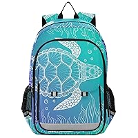 ALAZA Sea Turtle under Water Boho Style Backpacks Travel Laptop Backpack