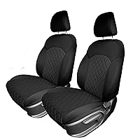 We Are Young Life is Fun™ Custom Fit Seat Covers for Kia Forte FE | LXS | GT-Line | EX | The GT for Years 2019-2024 Front Set Protector Seat Cover Neoprene and Water Resistant Black Car Seat Covers