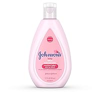 JOHNSON'S Moisturizing Baby Lotion With Coconut Oil, Hypoallergenic 1.7 oz
