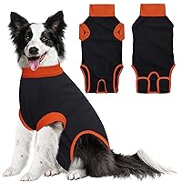 iBuddy Dog Surgical Recovery Suit, Professional Pet Recovery Shirt Dog Abdominal Wounds Bandages for Male Female，Anti Licking Breathable Dog Shirt
