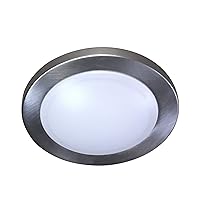 AA Warehousing NBDL1002-7LED-BN 1 Integrated LED Ceiling Light in Brushed Nickel Flush Mount