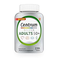 Centrum Silver Multivitamin for Adults 50+, Gluten Free, Non-GMO, Supports Memory and Cognition