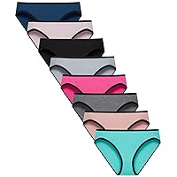 Finihen Girls Cotton Bikini Panties For Teens Hipster Briefs Toddler Underwear Comfortable Multipacks